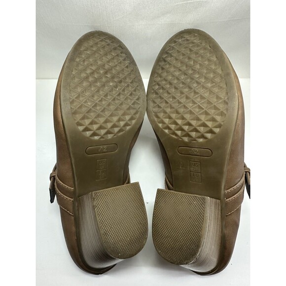 A2 By Aerosoles Tan Leather Slip On Mule Clogs Women's SIZE 8.5 - Picture 6 of 7